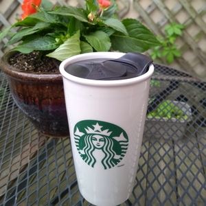 Starbucks ceramic travel mug